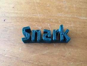 meu personalizada 3d placa com o nome de snark 1 esculturas personalizado 3d print model - Mito3D