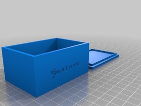 gustavo caixa de 1 recipientes personalizado 3d print model - Mito3D