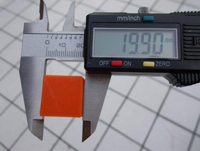 calibrazione cubo 20x20x10 mm Stampa 3d prove la stampa reprap i test 3d print model - Mito3D