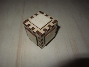 cubey 2 puzzles laser puzzle 3d print model - Mito3D