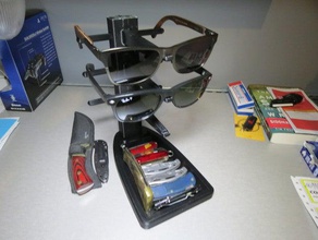 additions 3d glasses stand organization holder organize sunglasses 3d print model - Mito3D