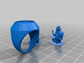ring topper kanto starters set 3d printing 3d print model - Mito3D