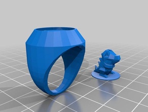 anillo de figuritas totodile pack La impresión en 3d 3d print model - Mito3D