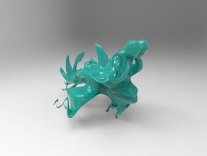 tarih öncesi deniz yaratığı balık sculptris heykel 3d print model - Mito3D