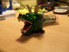 la cabeza del dragón de montaje cámara raspberry pi robótica el esmalte openscad robot 3d print model - Mito3D