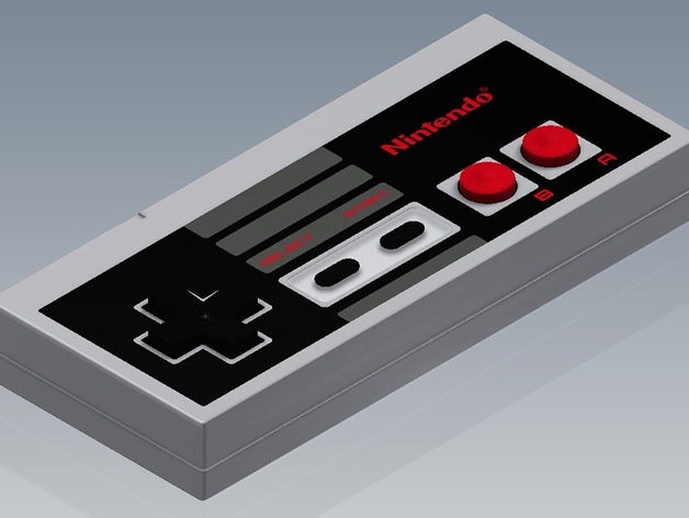 nes controller video games nintendo 3D print model - Mito3D