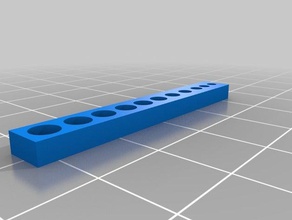 pequeno orifício de calibração tijolo diy 3d print model - Mito3D