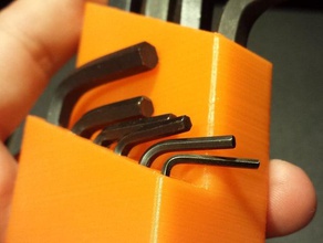 métrique clé allen de titulaire des outils à main molette 3d print model - Mito3D