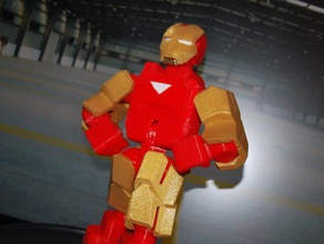 iron man - mark vi su traje totalmente posable no se admite personas capitán américa ironman hombre de hierro marvel comics superhéroe 3d print model - Mito3D