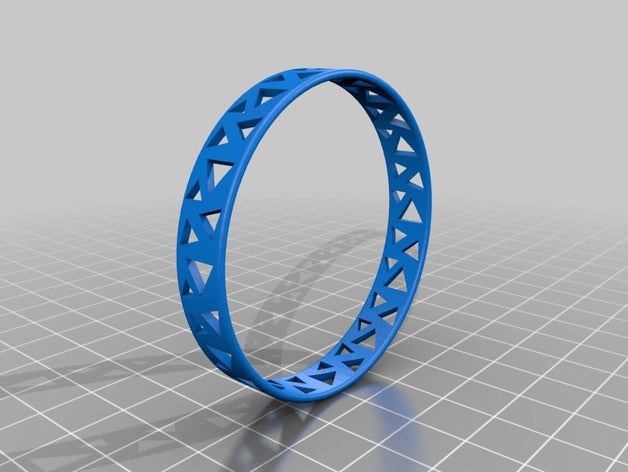 triangle pattern bracelet bracelets 3D print model - Mito3D