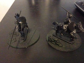 25 28mm cavalry bases toys & games 3d print model - Mito3D