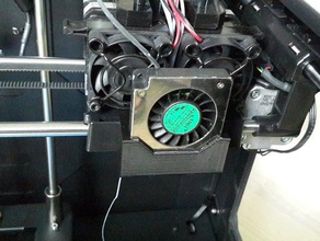 wanhao duplicador 4s ventilador de enfriamiento del conducto Impresora 3d extrusoras duplicadora el 3d print model - Mito3D