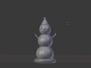 s12 toy & game accessories snowman 3d print model - Mito3D