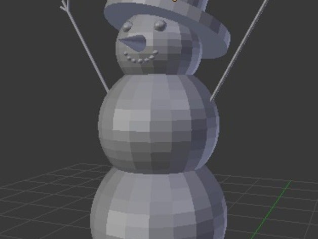 Schneemann Spielzeug & game Zubehör 3D print model - Mito3D