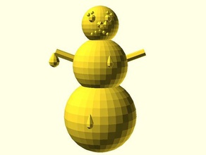 melting snowman creatures 3d print model - Mito3D