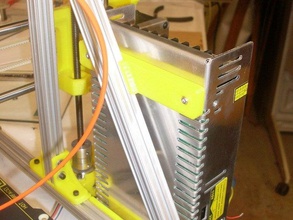 ob14 power supply mount 3d printer parts beam heeks heekscad open openbeam 3d print model - Mito3D