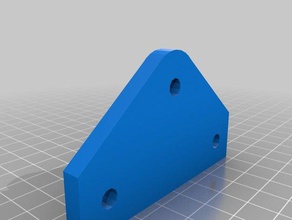 adapto z-axis upper smooth rod holder 10mm w threaded support 3d printer parts z axis 3d print model - Mito3D