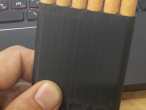 slim de cigarettes cas accessoires cigarette 3d print model - Mito3D