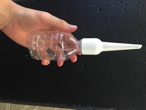 acqua spike 8 oz la bottiglia 3d print model - Mito3D