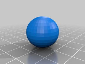 de la esfera La impresión en 3d bola azul círculo mundo ronda forma formas 3d print model - Mito3D