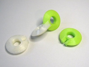 plug ring roller art physics toy 3d print model - Mito3D