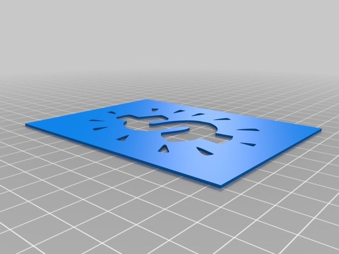 dollar sign stencil o-matic art tools customized 3D print model - Mito3D