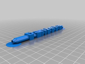 daniela bic palabra pluma sólo de la oficina personalizado 3d print model - Mito3D