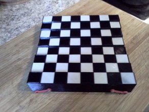 folding chess board sets 3d print model - Mito3D