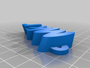 maker iamburny text - isim Anahtarlık keyfob organizasyon özelleştirilmiş 3d print model - Mito3D