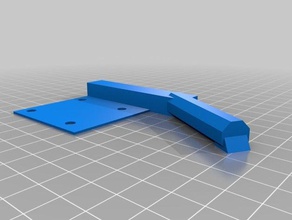 mi personalizados qu-bd una twoup extrusora corto de la palanca Impresora 3d las piezas personalizado 3d print model - Mito3D