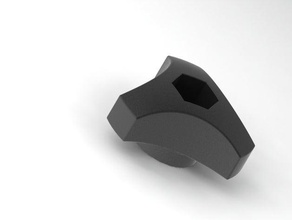 yedek m6 başparmak tekerlek tarzı thule kayak raf 3d baskı 6 mm ayar düğmesi 3d print model - Mito3D
