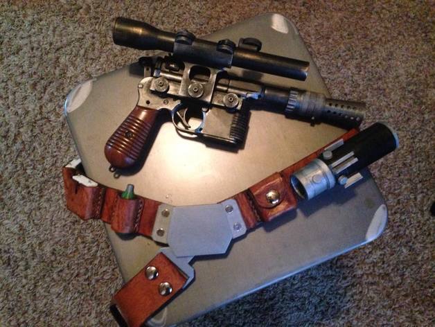 han solo blastech dl-44 conversion parts props blaster cosplay pistol star wars 3D print model - Mito3D