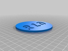 bureau coaster L'impression 3d personnalisé 3d print model - Mito3D