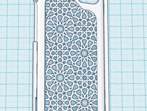 iphone 5c arabesque pattern case mobile phone 3d print model - Mito3D