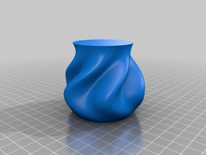 il mio personalizzato ondeggianti organico vaso i contenitori su misura 3d print model - Mito3D