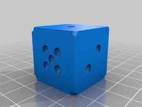 dice die customized 3d print model - Mito3D