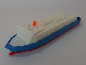 rs2 ferry vehicles boat floating ship 3d print model - Mito3D