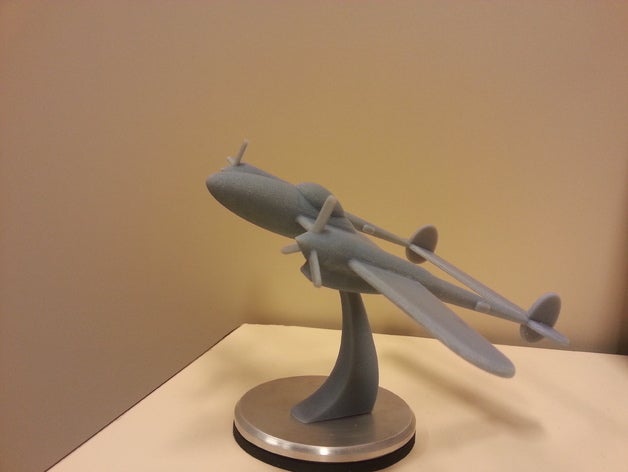 p38 lightning Fahrzeuge Flugzeug ww2 3D print model - Mito3D