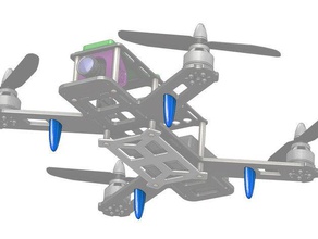 qav250 trenes de aterrizaje r c vehículos drone el tren 3d print model - Mito3D