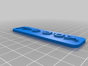 teddy tag verticale organizzazione su misura 3d print model - Mito3D