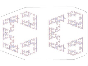 sectionné menger sierpinsky de soutien les mathématiques 3d print model - Mito3D