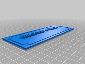 caroline da sala sinais e logotipos personalizado 3d print model - Mito3D