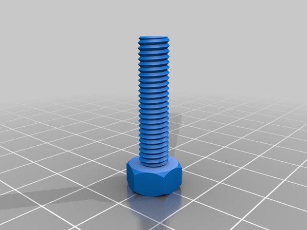 my customized 6 mm bolt parts 3D print model - Mito3D