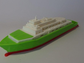 rs3 Forschungs-Schiff Fahrzeuge Boot Sie schweben Forschung Schiff 3d print model - Mito3D