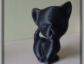 Kätzchen Skulpturen 3d print model - Mito3D