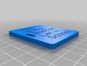 ada Bagaj etiketi organizasyon özelleştirilmiş 3d print model - Mito3D