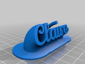 claire office personalizado 3d print model - Mito3D