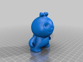 cráneo de la chica juegos y juguetes figura acción artlab dunny kid robot 3d print model - Mito3D