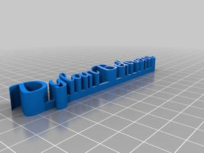 dylan nameplate sculptures customized 3d print model - Mito3D