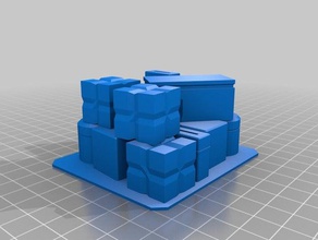 cargo terrain toy & game accessories 28mm cover crate crates scifi 3d print model - Mito3D